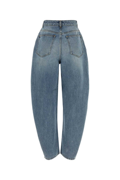 FRANSJE - SCULPTURAL DENIM TROUSERS JEANS