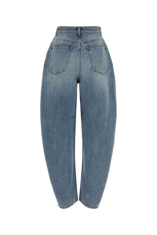 FRANSJE - SCULPTURAL DENIM TROUSERS JEANS