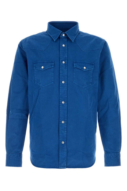 PEACH TWILL SLIM FIT WESTERN SHIRT SHIRTS
