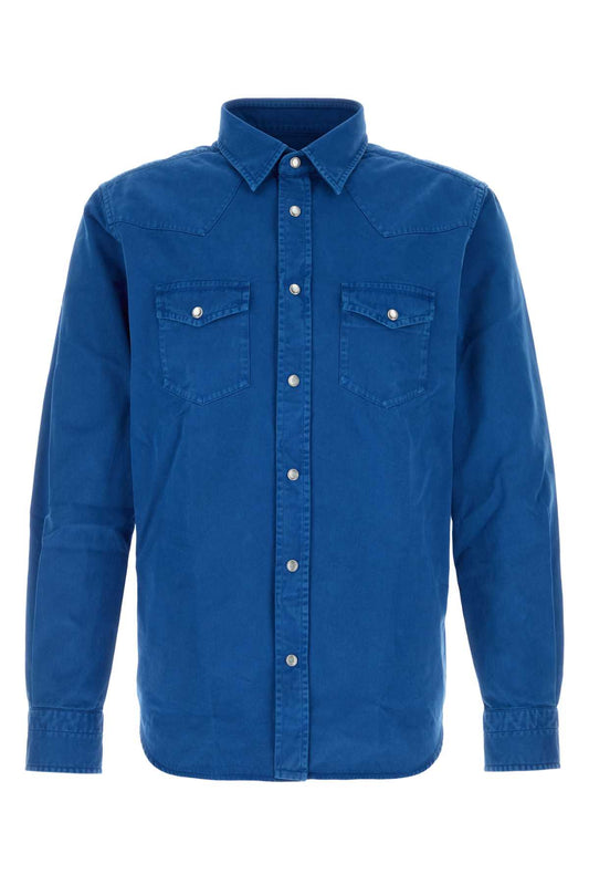 PEACH TWILL SLIM FIT WESTERN SHIRT SHIRTS