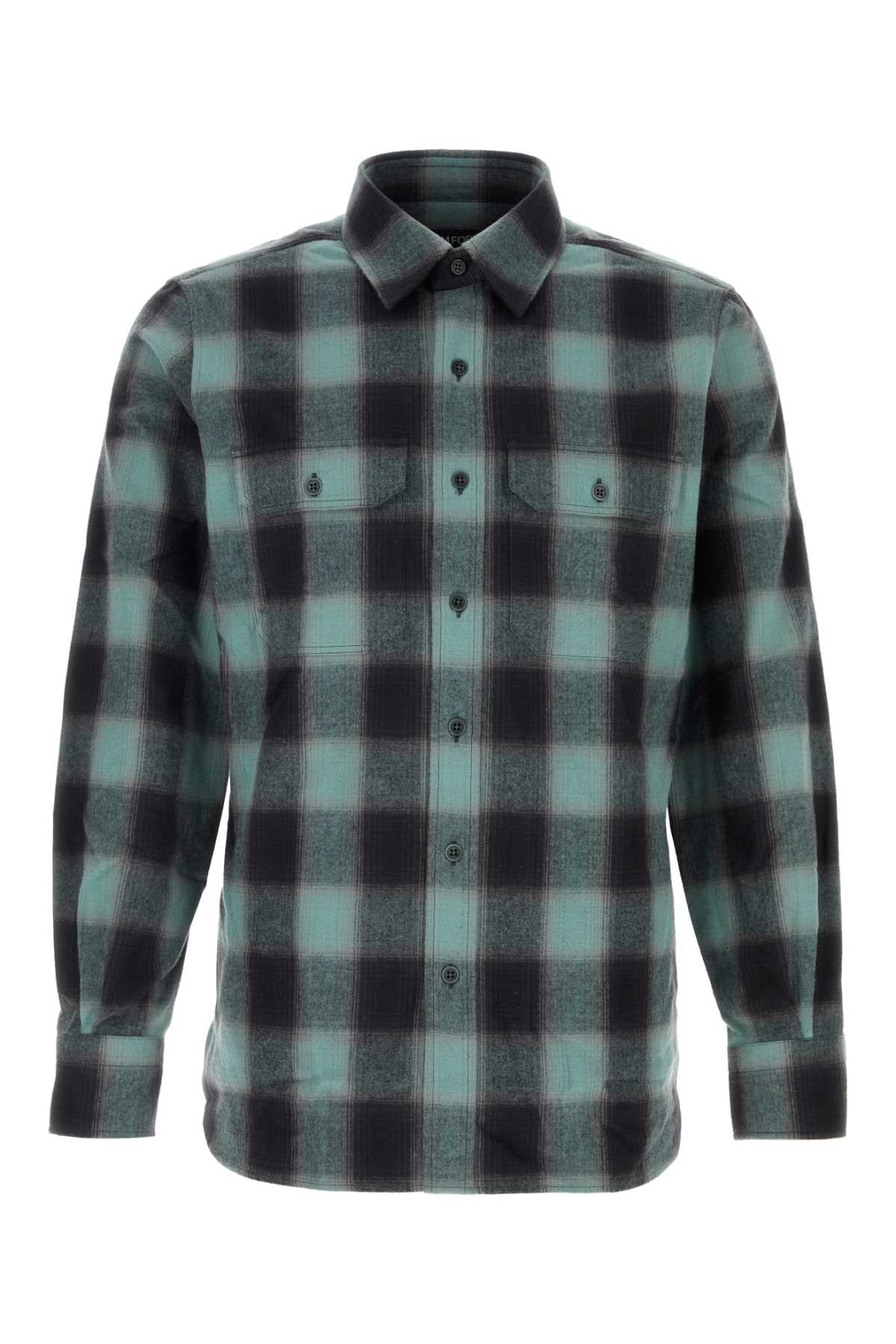 BRUSHED CHECK MILITARY FIT SHIRT SHIRTS