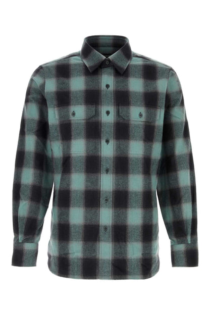 BRUSHED CHECK MILITARY FIT SHIRT SHIRTS