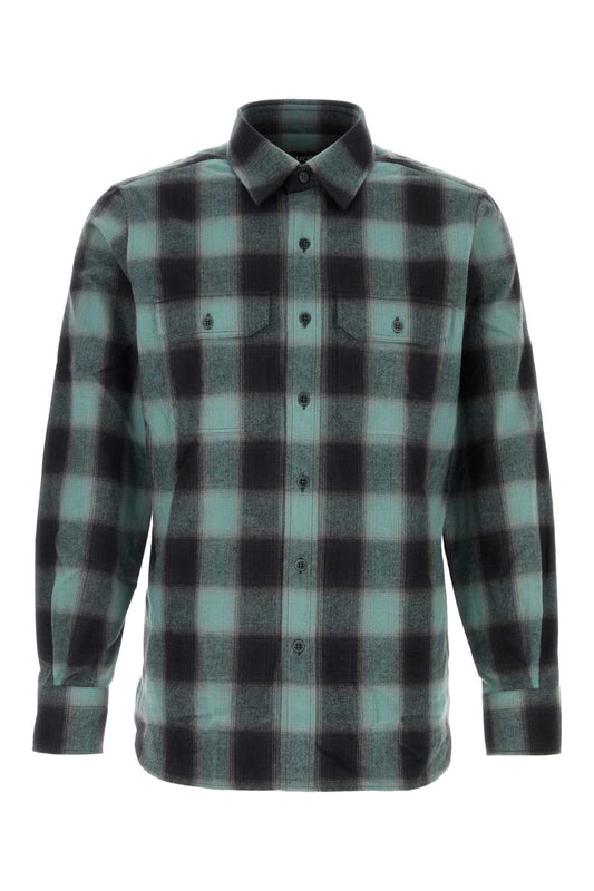 BRUSHED CHECK MILITARY FIT SHIRT SHIRTS