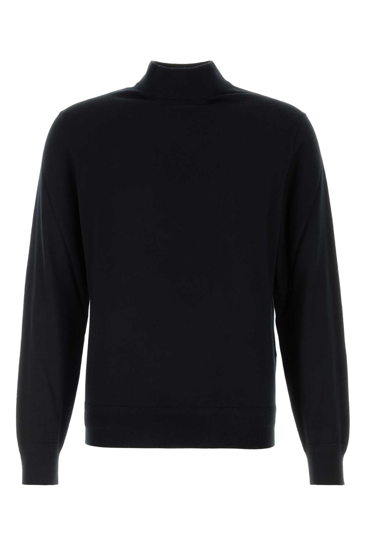 FINE GAUGE PURE WOOL MOCK NECK KNITWEARS