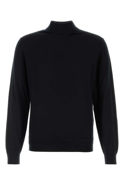 FINE GAUGE PURE WOOL MOCK NECK KNITWEARS