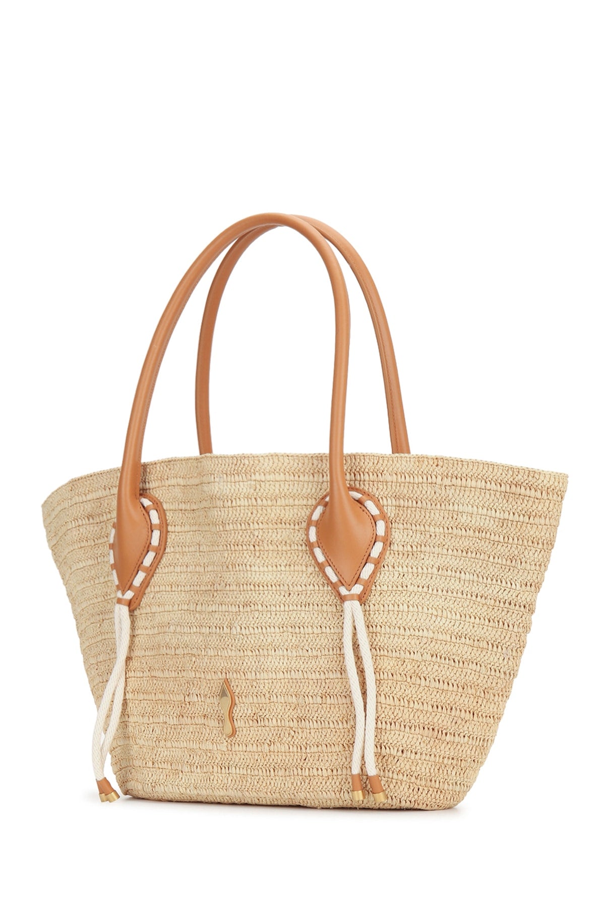 VENUS BASKET LARGE RAFFIA/CORDS HANDBAGS