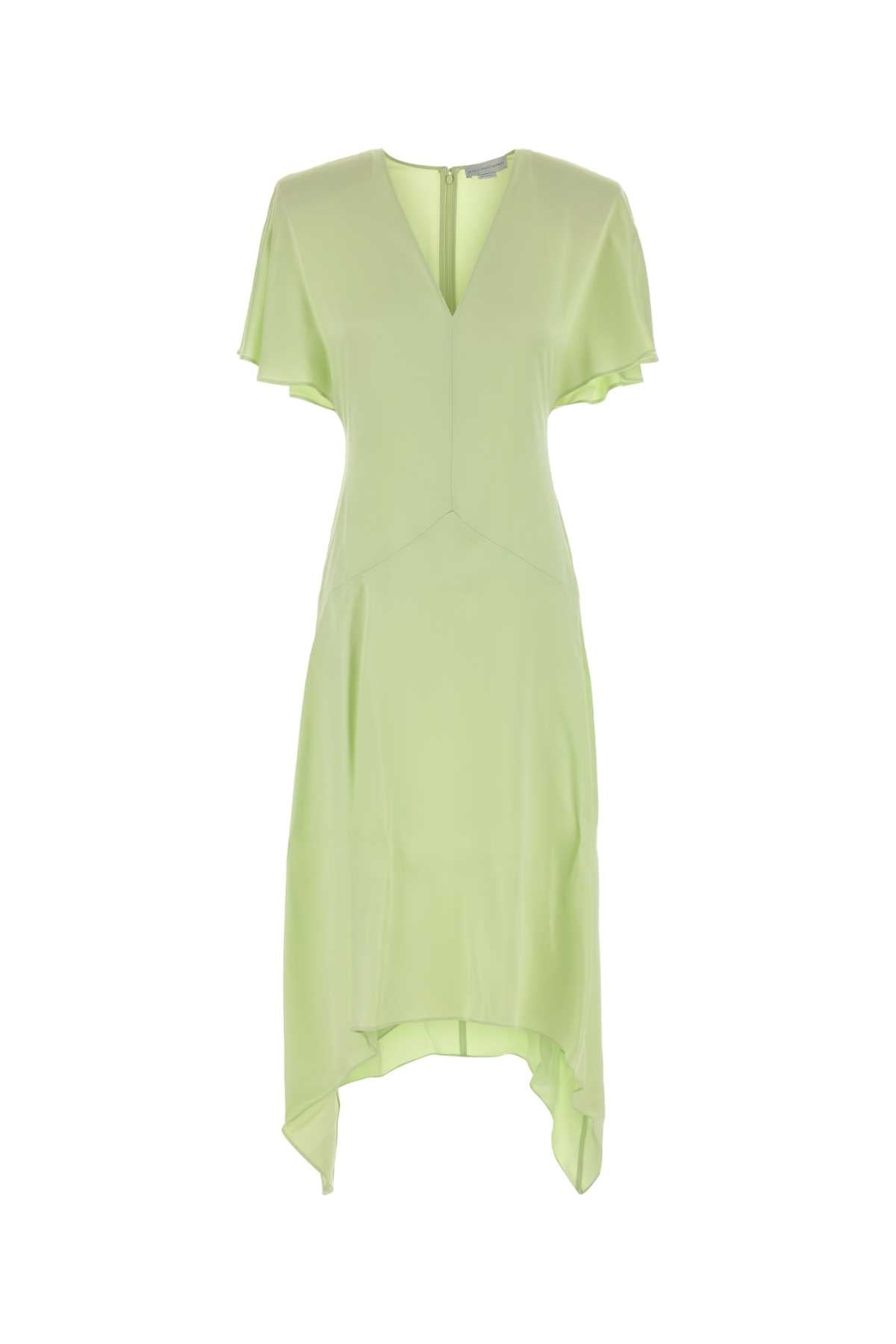 Stella Mccartney Envers satin v neck dress