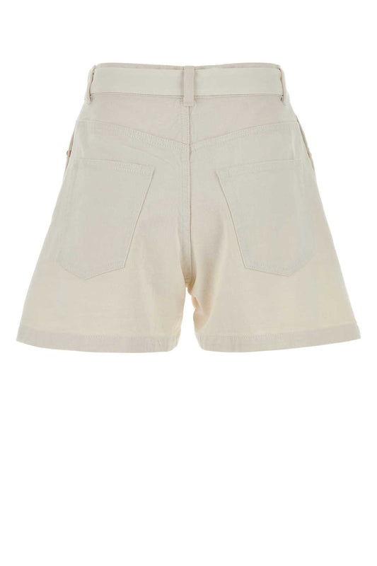 Sacai Wool suiting x denim shorts