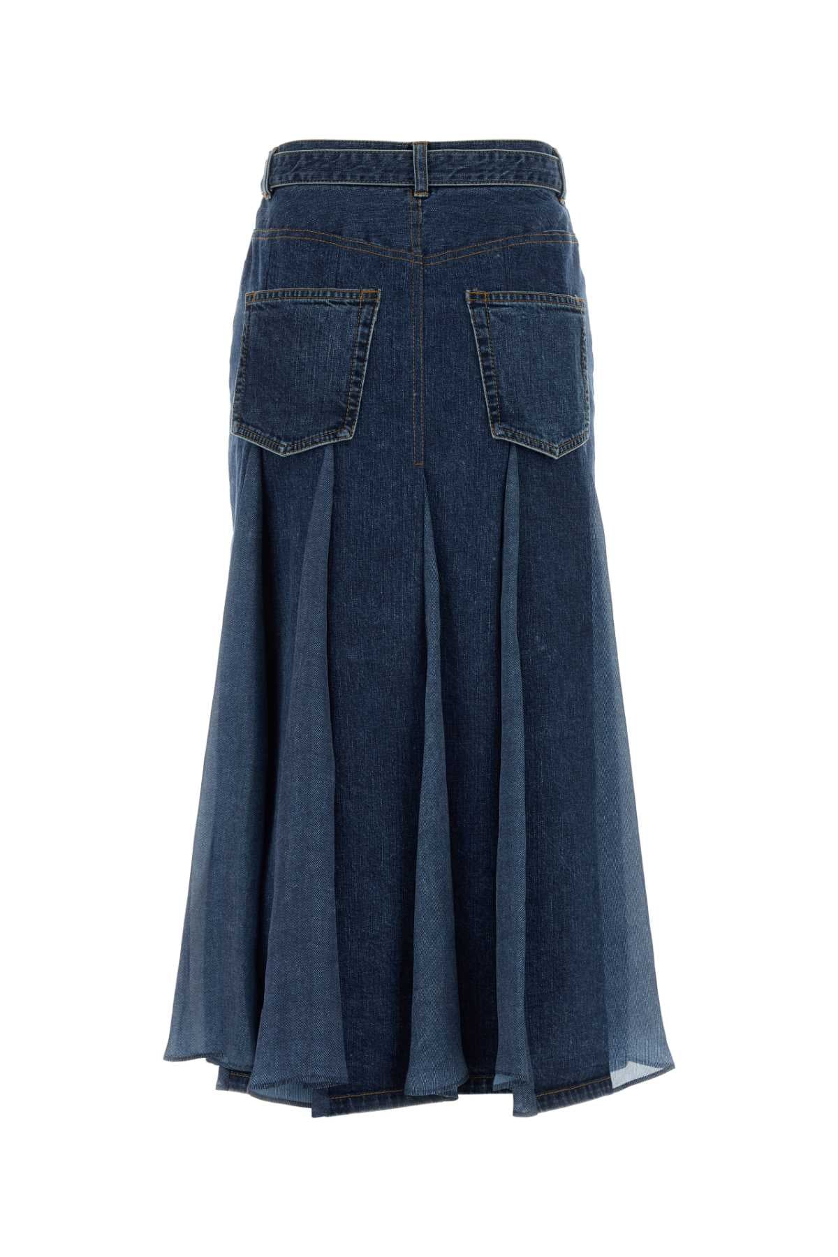 Sacai Denim skirt