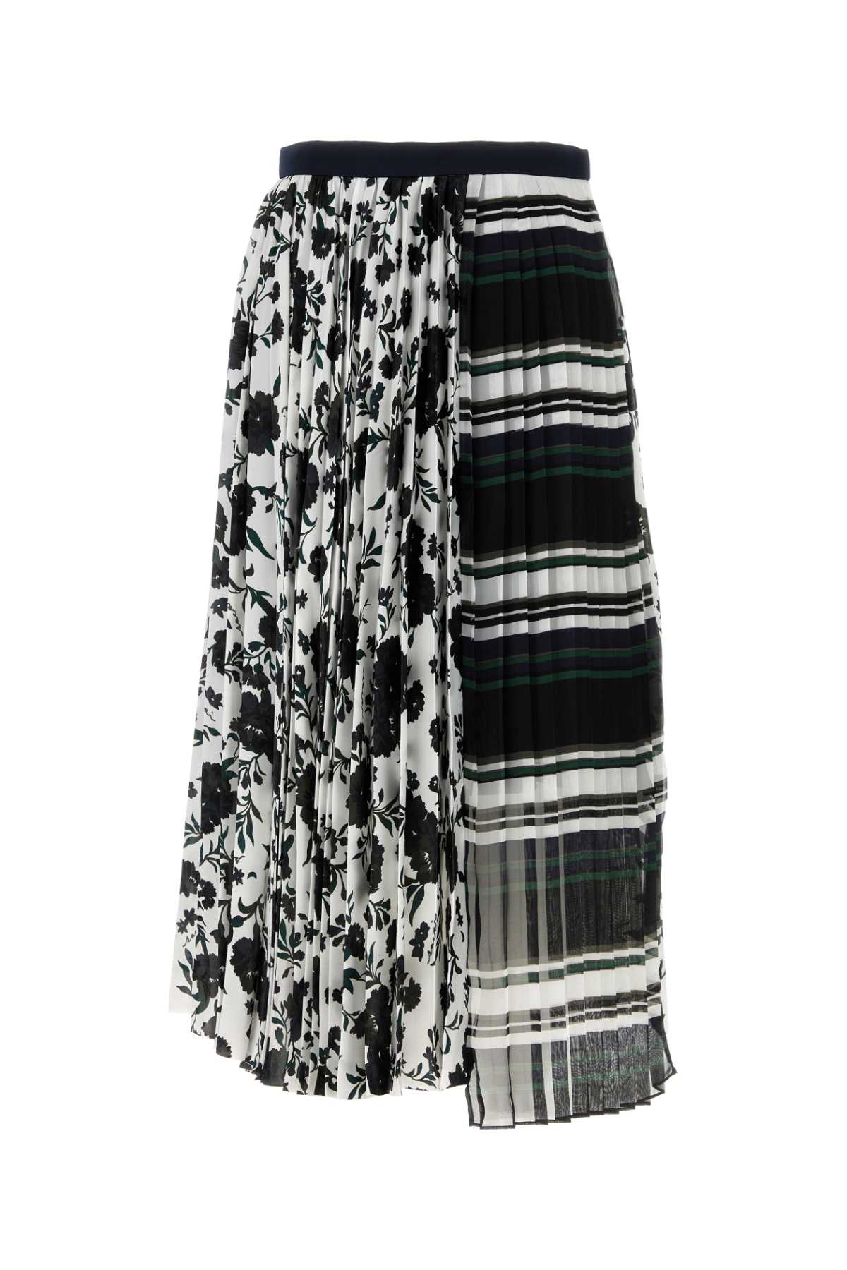 Sacai Pattern mix skirt