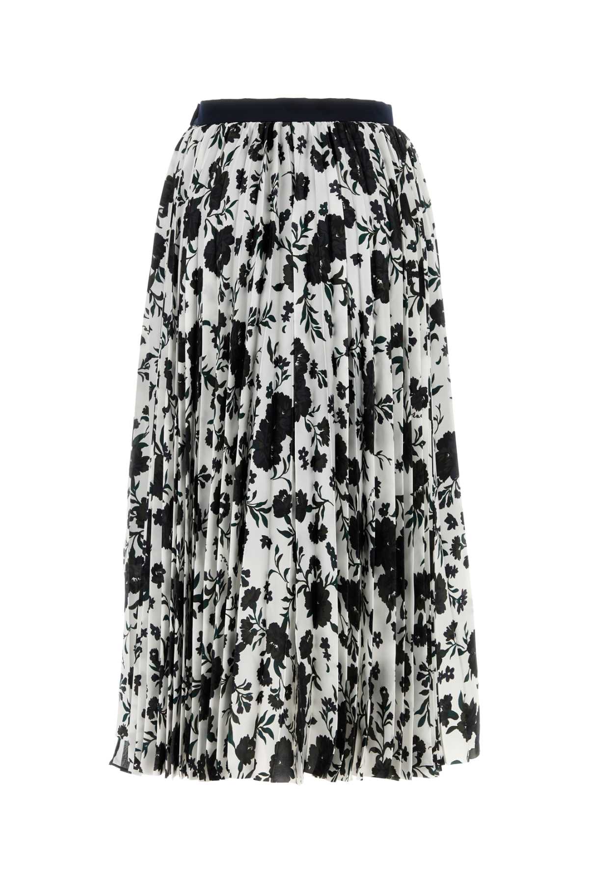Sacai Pattern mix skirt