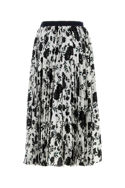 Sacai Pattern mix skirt