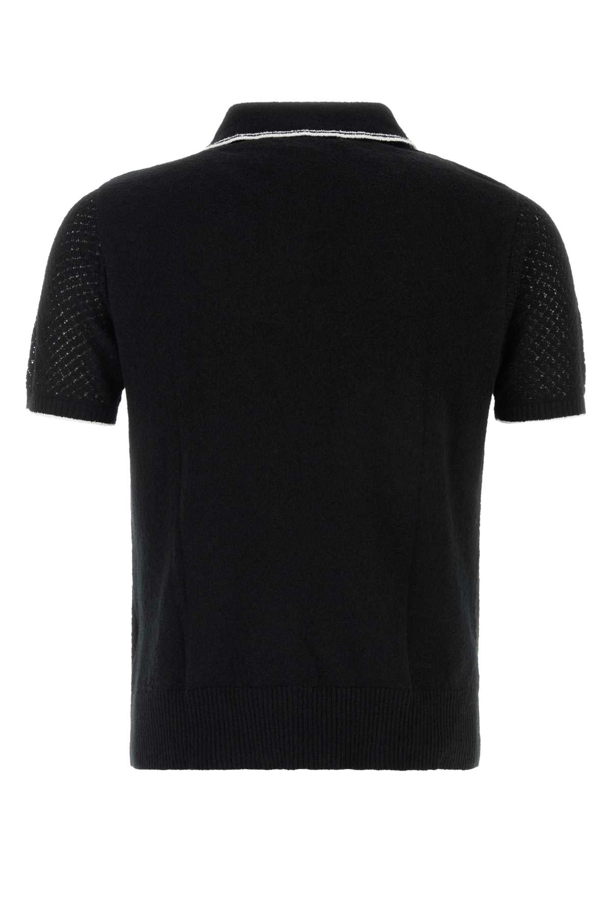 Ernest W.baker Open knit polo