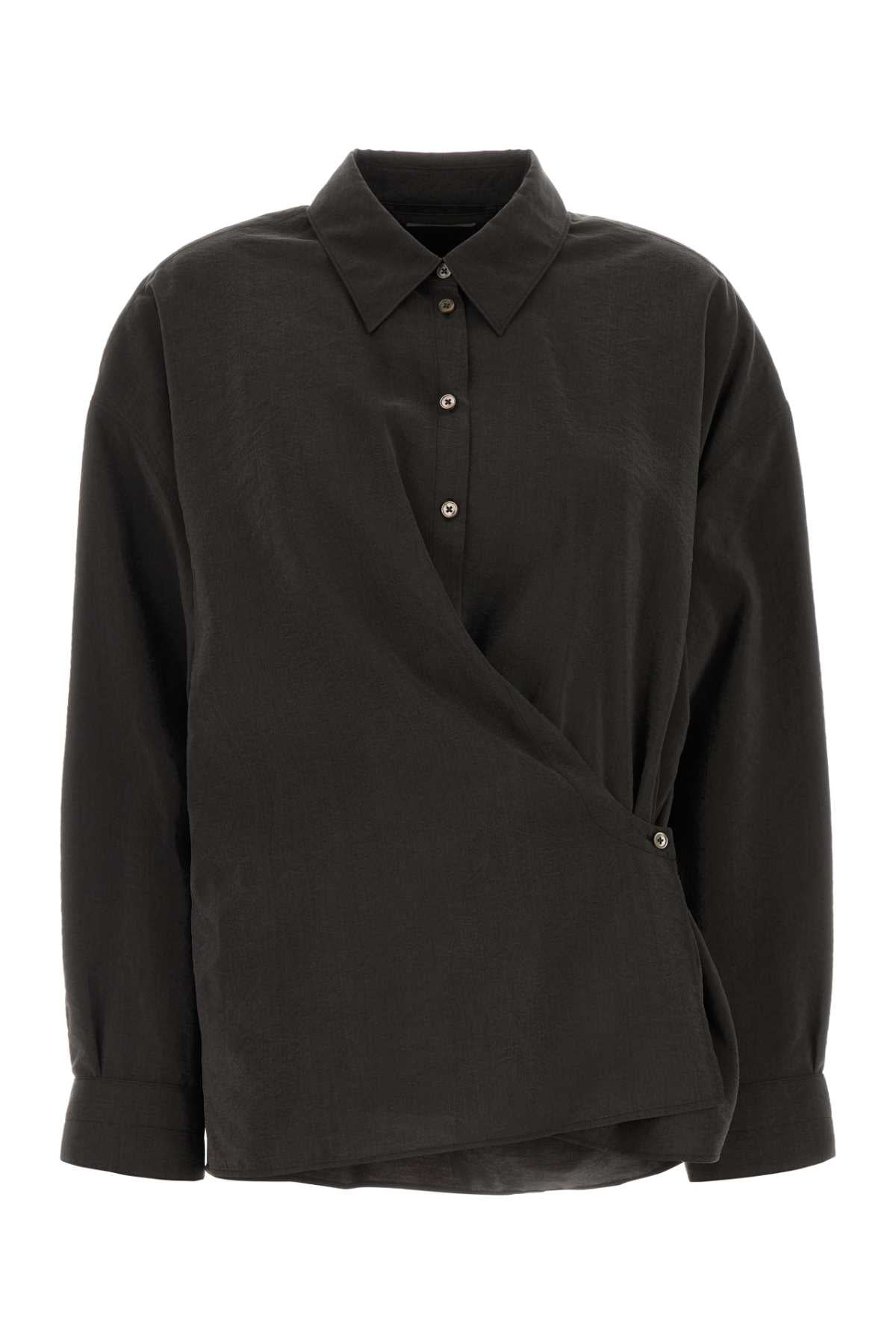 STRAIGHT COLLAR TWISTED SHIRT SHIRTS
