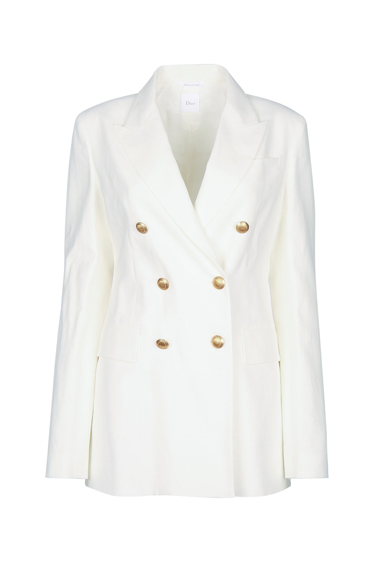 GIACCA LINO BIANCA BLAZERS AND VESTS