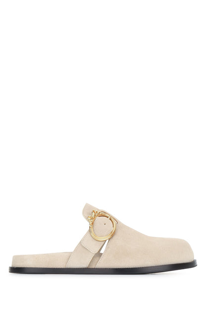 MEDAILLON FUSBET BIRK BEIGE SLIPPERS