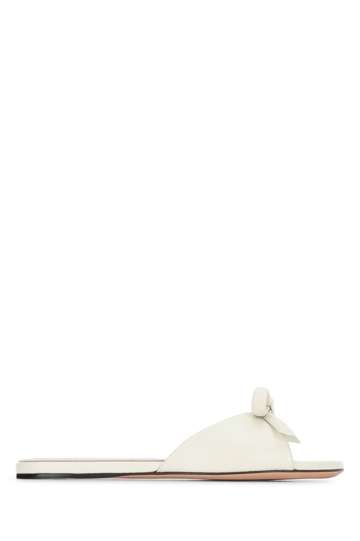 DIOR BOW BIANCA BASSA SANDALS