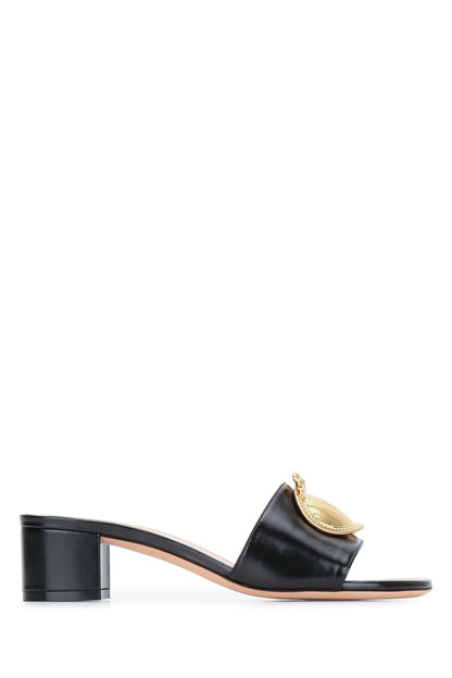 MEDAILLON TACCO LARGO NERO PUMPS