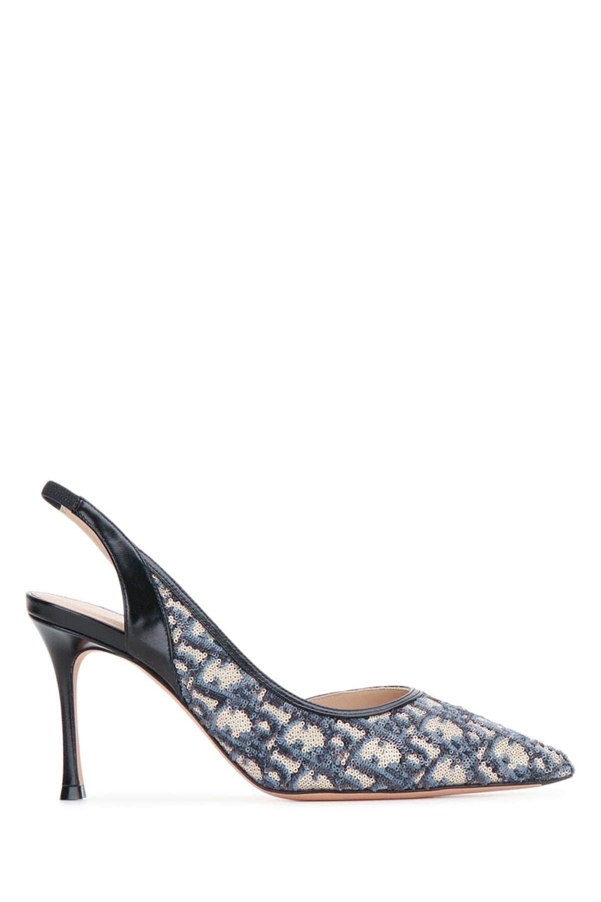 TACCO PAILLETTES OBLIQUE PUMPS