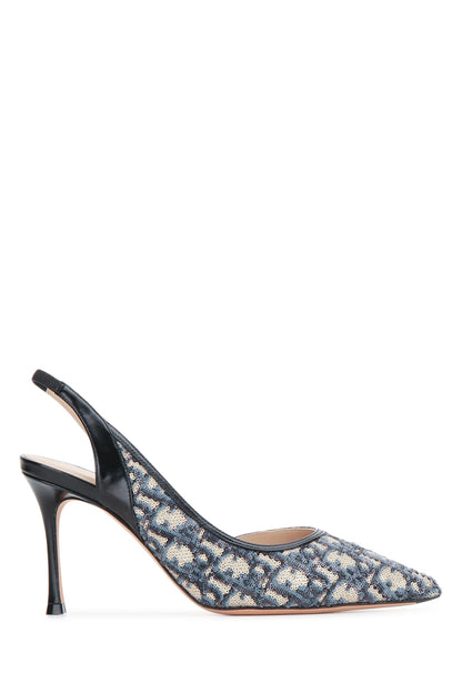TACCO PAILLETTES OBLIQUE PUMPS