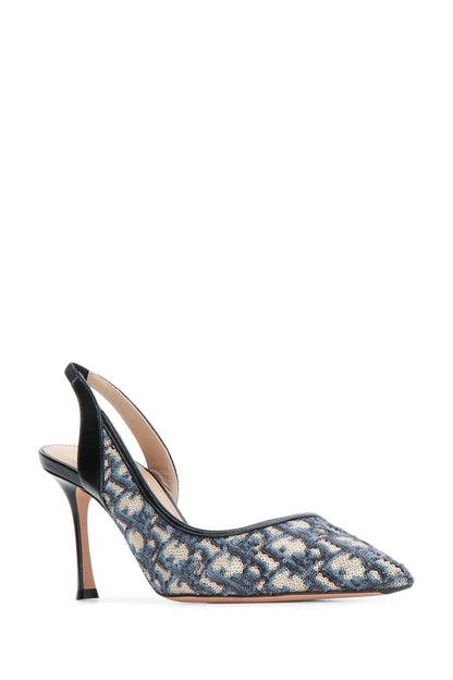 TACCO PAILLETTES OBLIQUE PUMPS