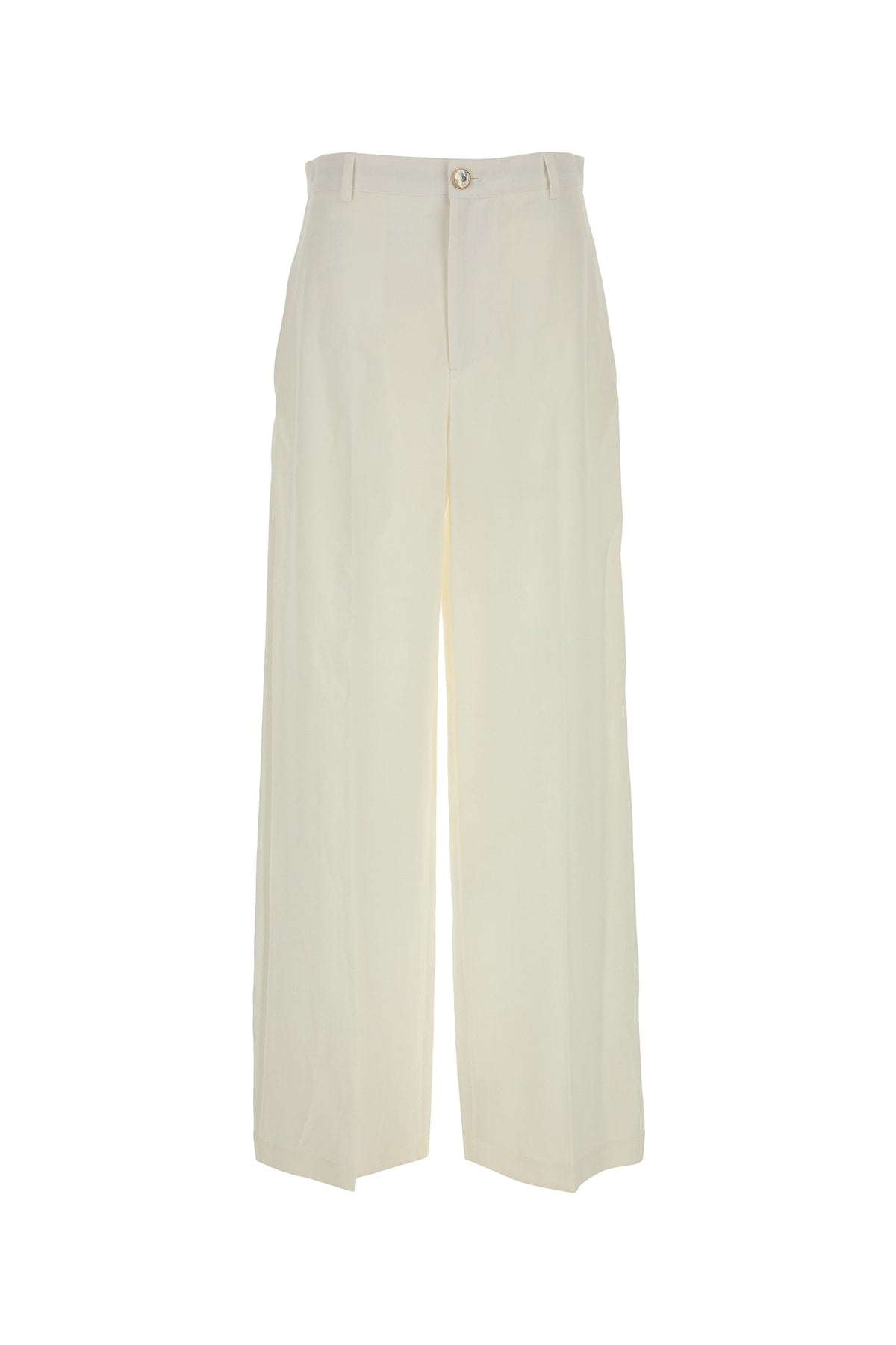 PANTA LINO BIANCO PANTS