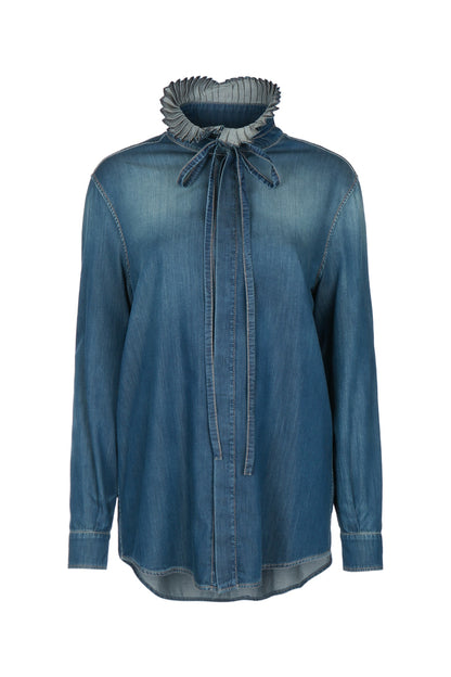 DENIM CHAMBRAIX CAMICIA RUFFLES SHIRTS