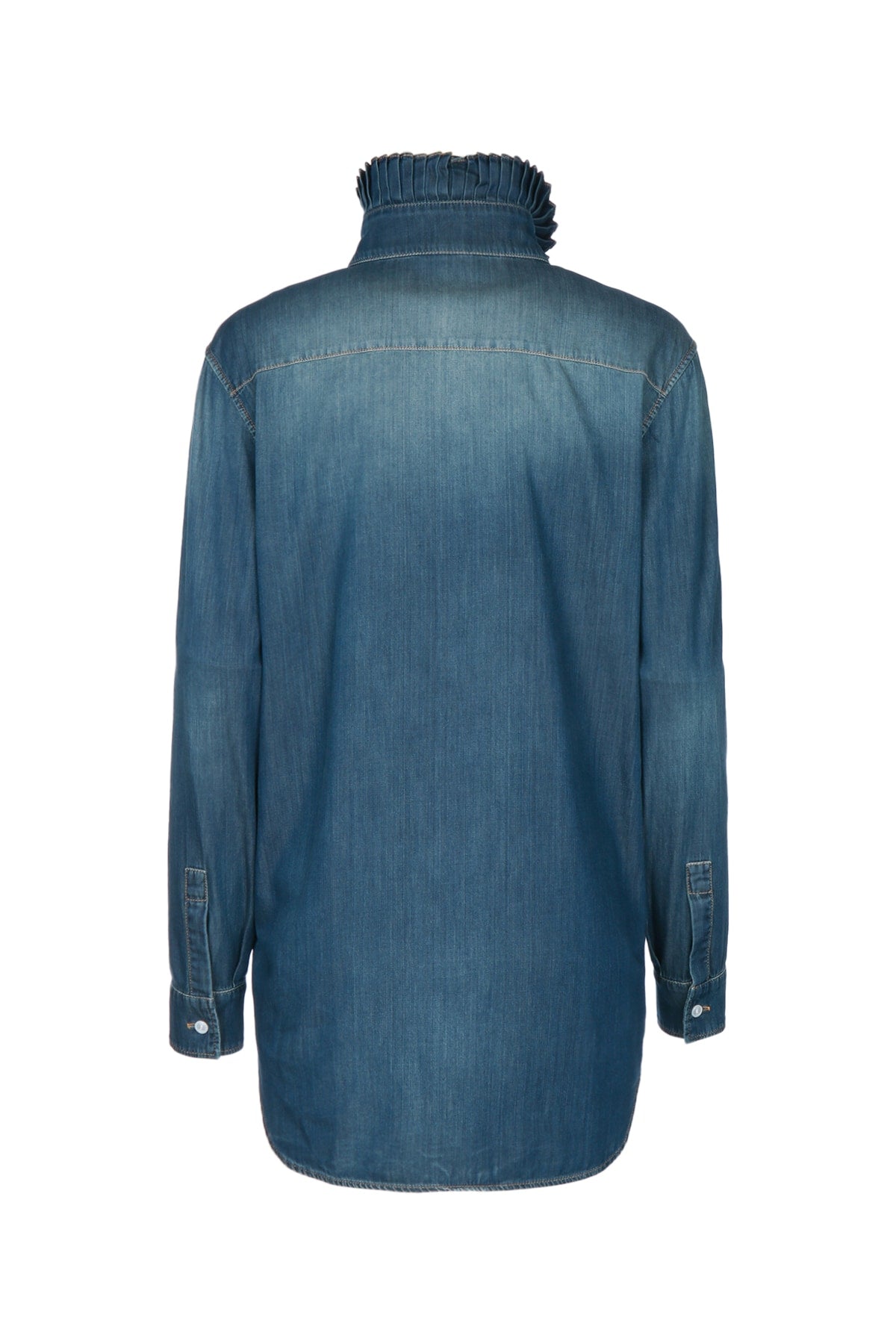 DENIM CHAMBRAIX CAMICIA RUFFLES SHIRTS