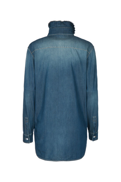DENIM CHAMBRAIX CAMICIA RUFFLES SHIRTS