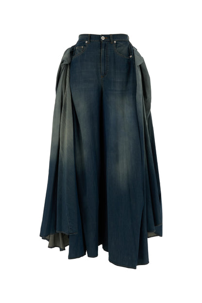 DENIM PANT RUFFLE LOOK 1 JEANS