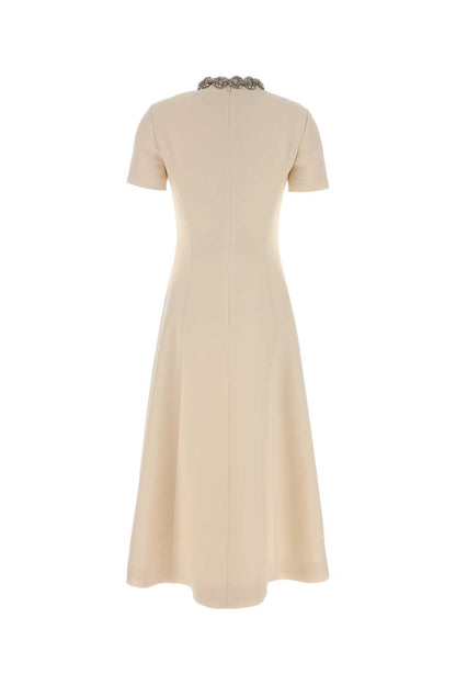 EMBROIDERED MID DRESSES