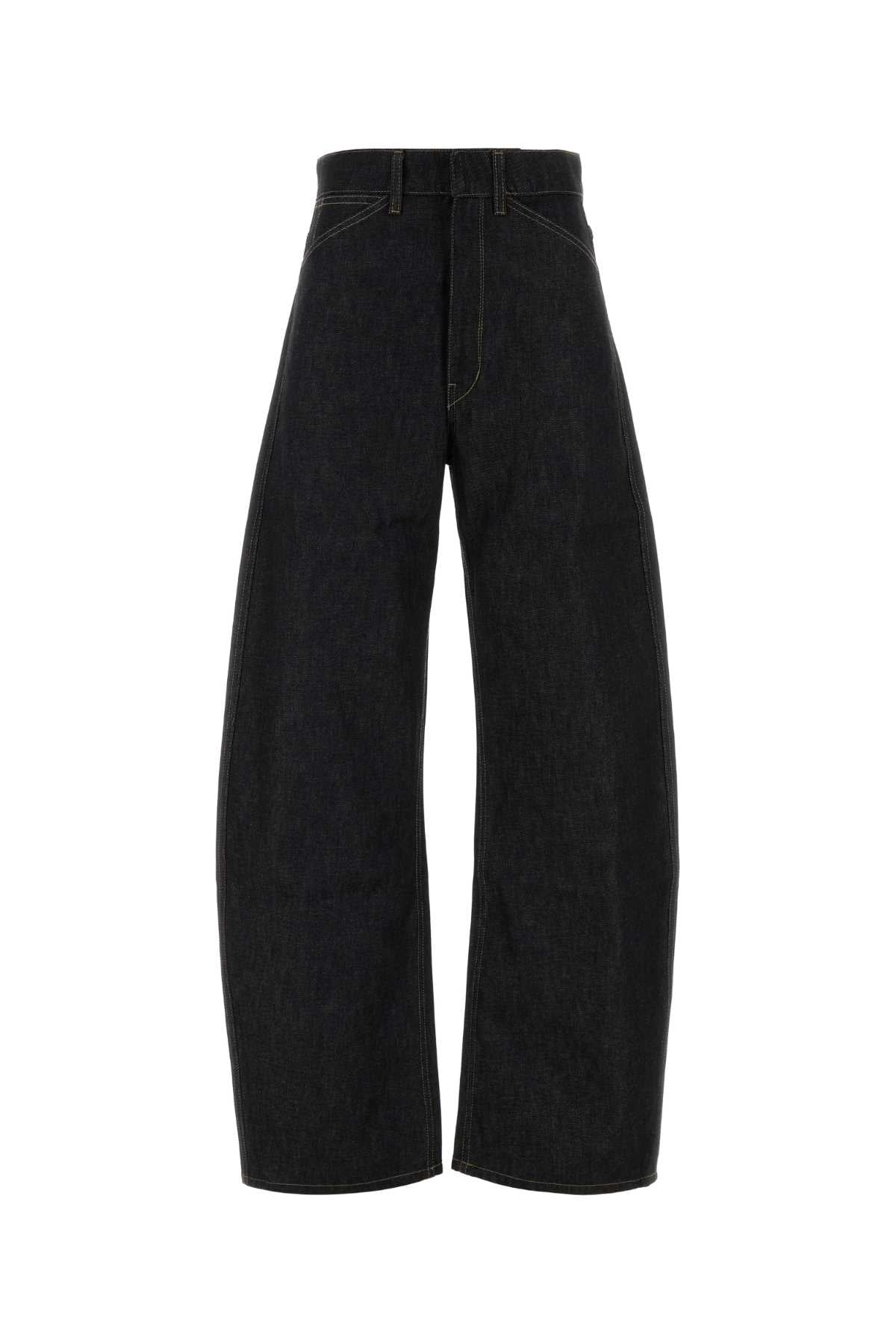 HIGH WAISTED CURVED PANTS JEANS