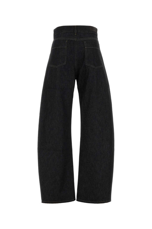 HIGH WAISTED CURVED PANTS JEANS