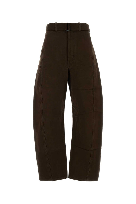 TWISTED BELTED PANTS JEANS