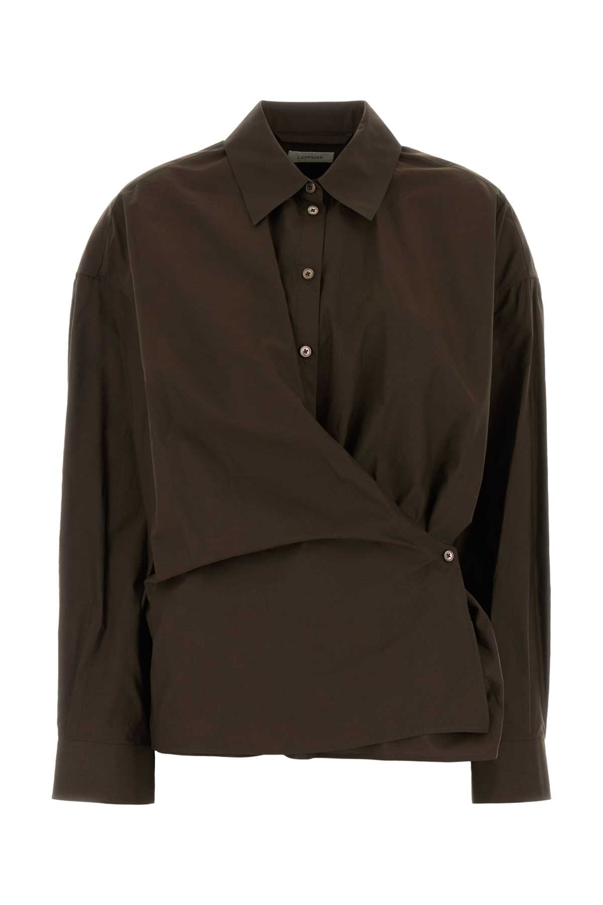 STRAIGHT COLLAR TWISTED SHIRT SHIRTS