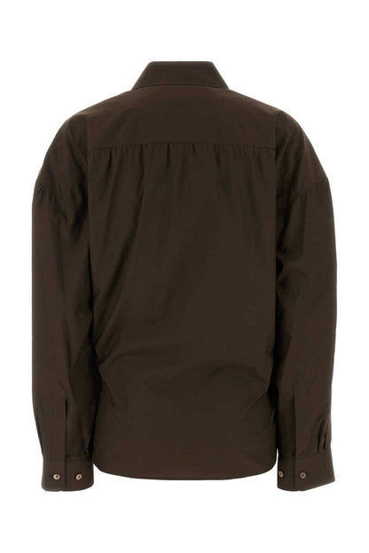 STRAIGHT COLLAR TWISTED SHIRT SHIRTS