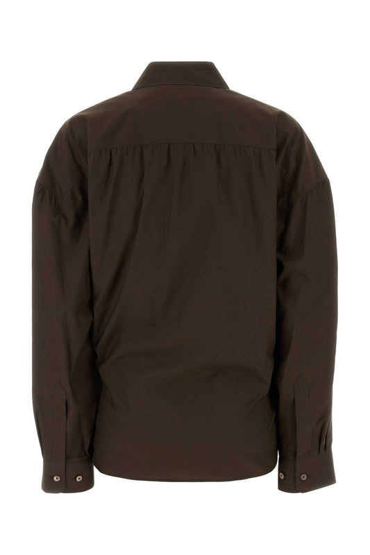STRAIGHT COLLAR TWISTED SHIRT SHIRTS