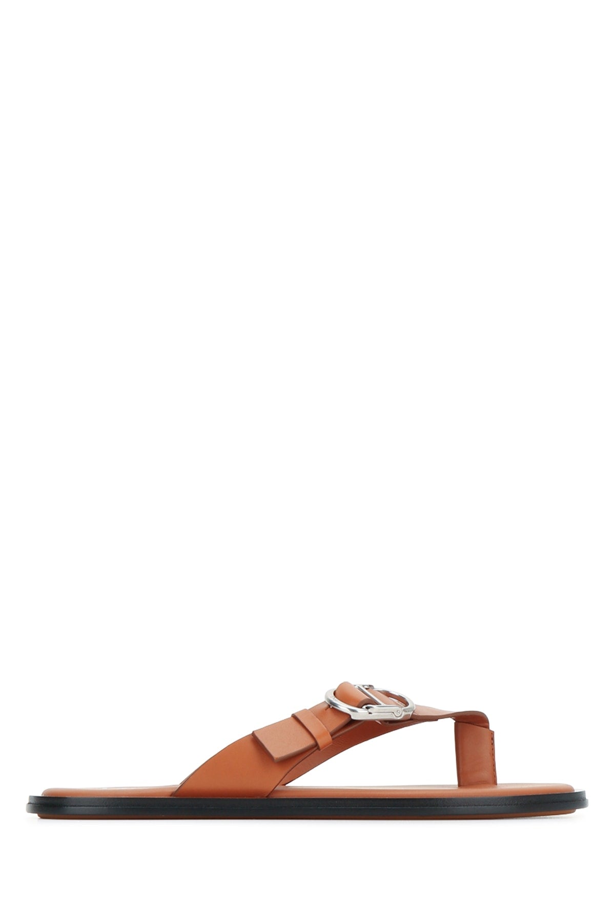 INFRADITO PELLE MARRONE SLIPPERS