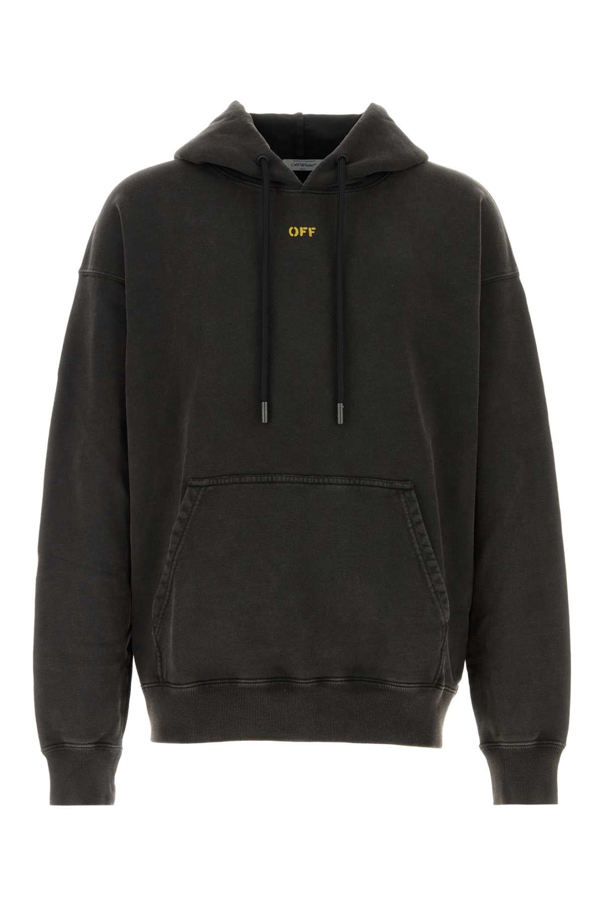 Off White Fallen angel skate hoodie black