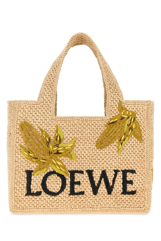 LOEWE FONT TOTE CORN SMALL HANDBAGS