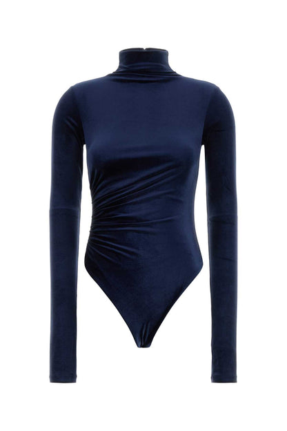 TALITHA - TURTLENECK DRAPED BODYSUIT TOPS
