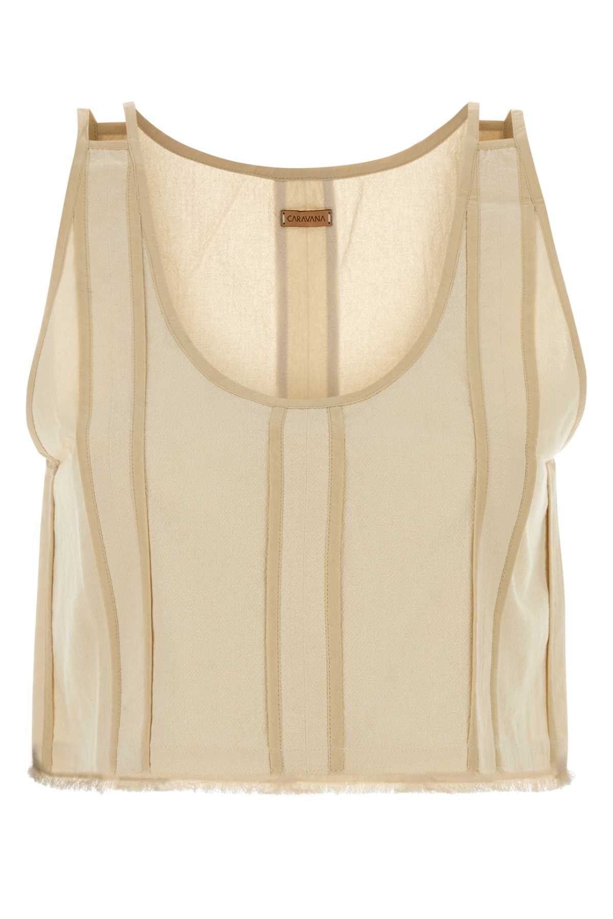 SLEEVELESS CROPPED VEST W/ BINDINGS DETAIL TOPS