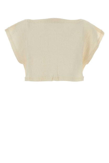 BOW NECK SQUARE CUT TOP W/ MINI FRINGE DETAIL TOPS