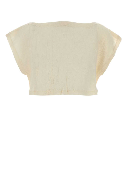 BOW NECK SQUARE CUT TOP W/ MINI FRINGE DETAIL TOPS