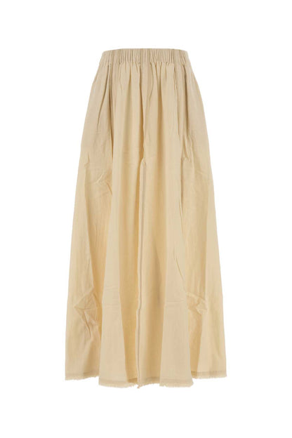 ELASTICATED MAXI SKIRT W/ BINDINGS & SPLITS SKIRTS