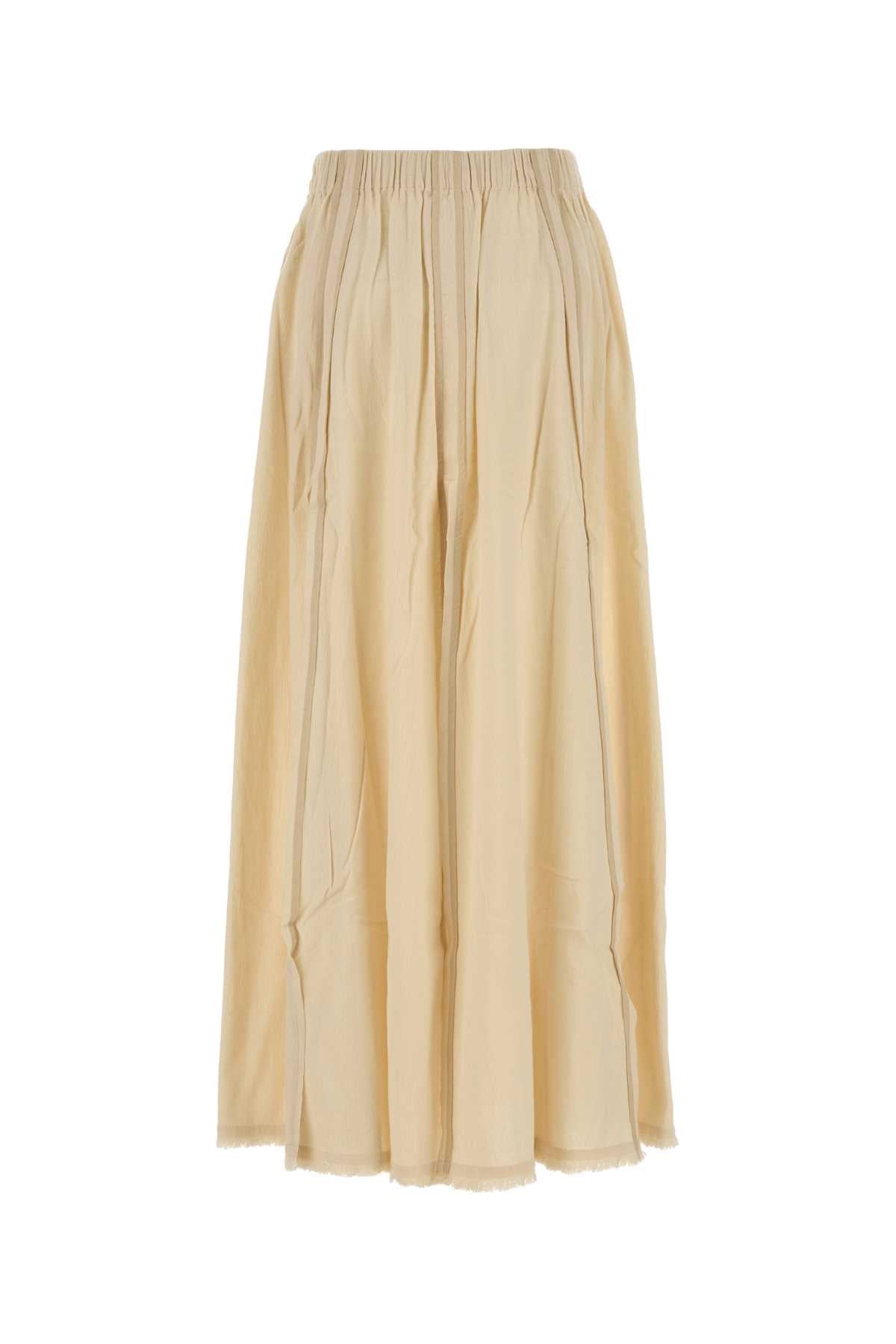 ELASTICATED MAXI SKIRT W/ BINDINGS & SPLITS SKIRTS