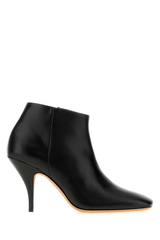 CREDO ANKLE BOOT BLACK CREASED LEATHER BOOTS