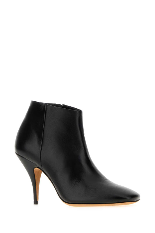 CREDO ANKLE BOOT BLACK CREASED LEATHER BOOTS
