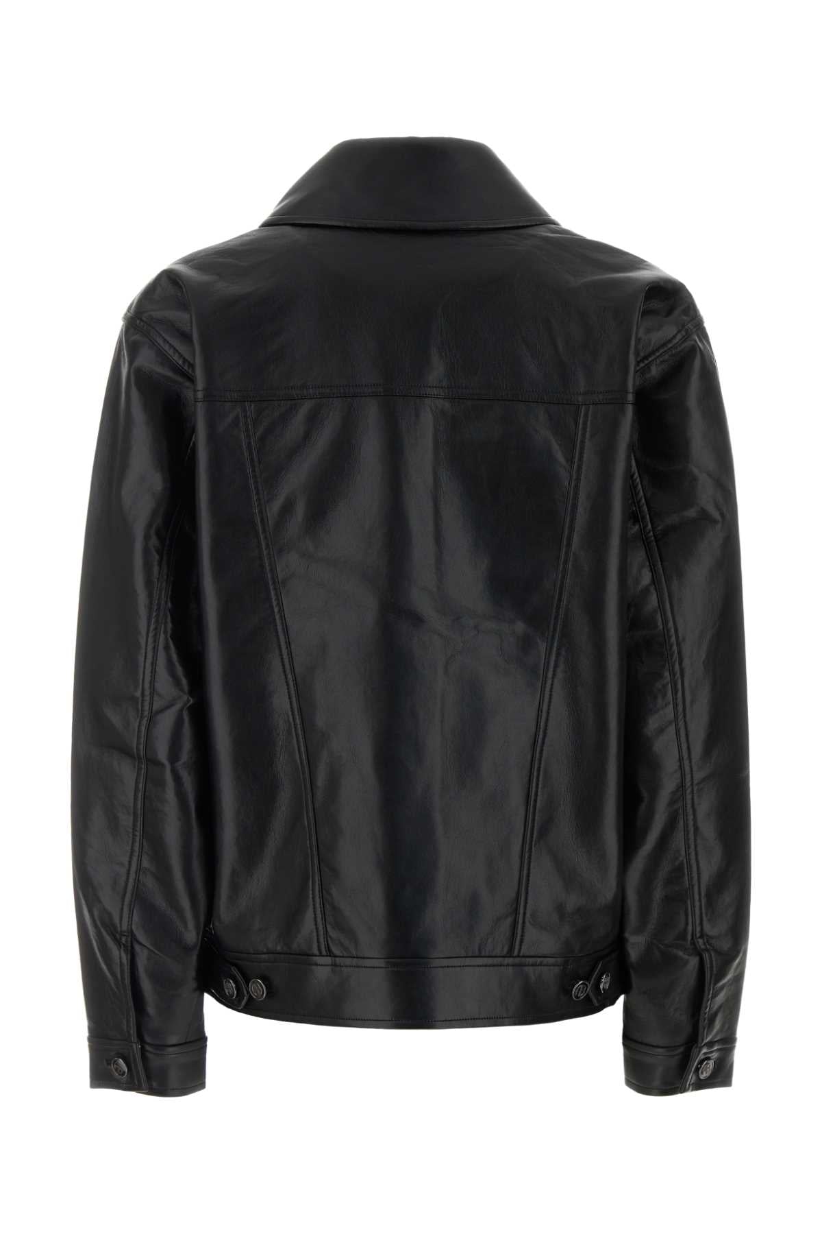 Anine Bing Rory jacket - black recycled leather