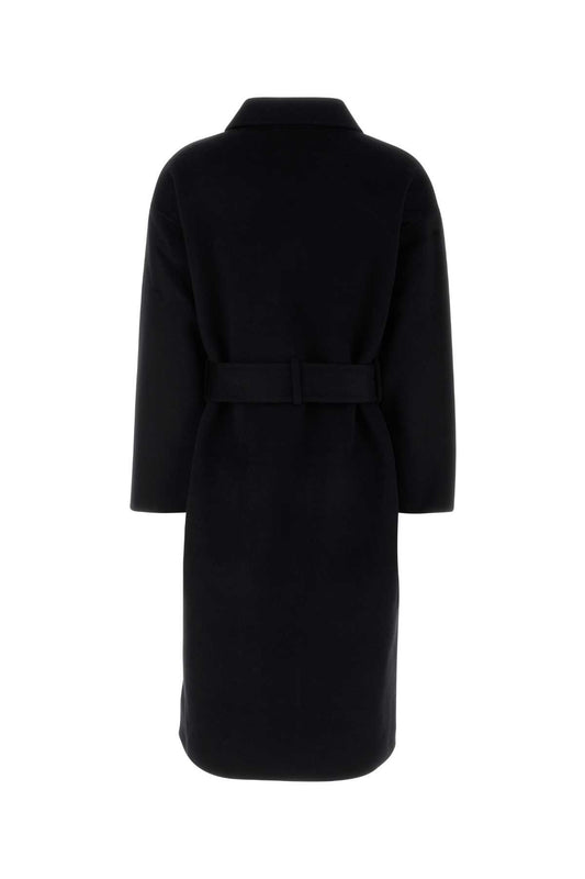 Anine Bing Dylan coat - black cashmere blend